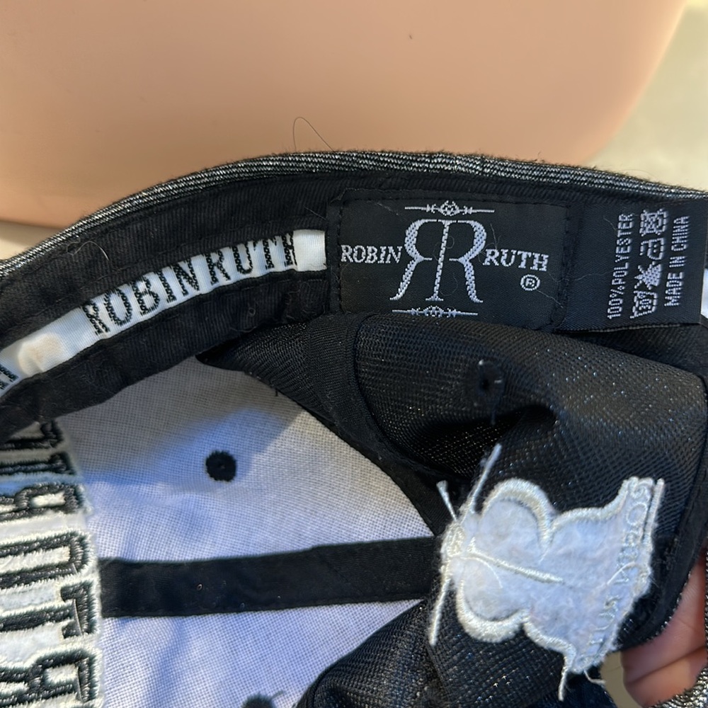 New Robin Ruth Silver Sparkle Puerto Rico Adjustable Hat - Picture 6 of 7